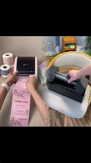 Packing order with Phomemo D520BT thermal printer⁠#asmr #smallbusiness
