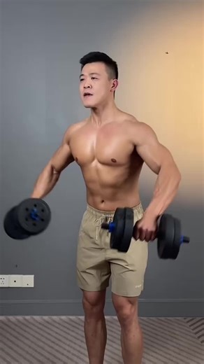 💯💪A workout that makes your entire shoulder explode #fitness #dumbbell #gymmotivation #exercise #homeworkout