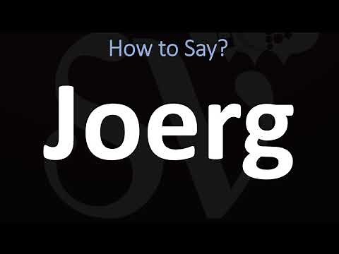 How to Pronounce Joerg? (CORRECTLY)