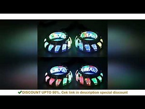RGB LED Angel Eyes Spiral Shrouds Revolving Dynamic APP Control Sequential Flowing Bezels For 3