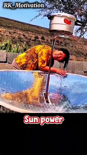 Solar Cooker in Action — Cooking Food Using Sunlight ☀️ #shorts