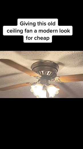 Ceiling fan makeover #decorating #diyproject #diy #budget #painting #ceilingfan #kitchendesign