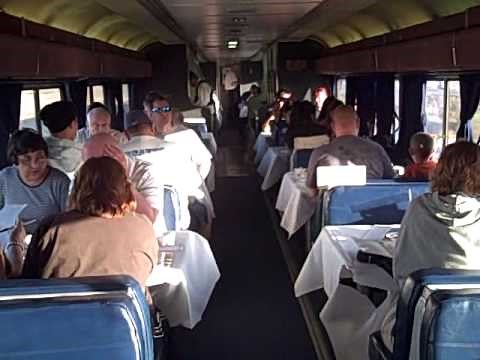 Inside of an Amtrak train shown, explained