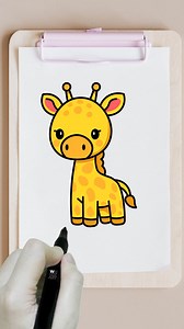 Giraffe drawing tutorial | easy drawing tutorial for kids #howtodraw #drawingtutorial #drawing #easydrawing | Whizk ART