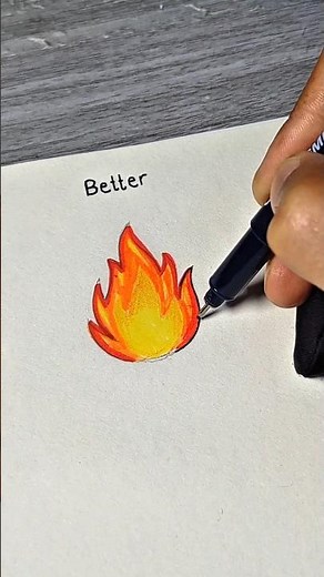how to draw fire #tutorial #drawing #fire #shorts