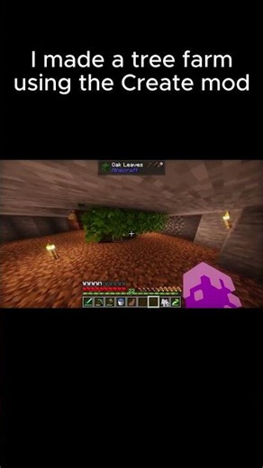 create mod tree farm #minecraft #create