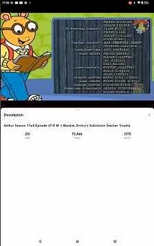 Arthur season 1 ending credits on tvokds