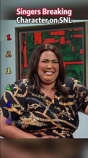 Singers Breaking Character on SNL #usa