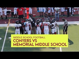 Middle School Football | Conyers Middle vs Memorial Middle School