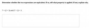 Determine whether the two expressions are equivalent. If so, te... | Filo