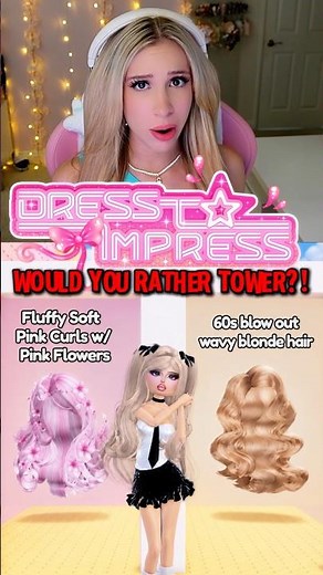 DRESS TO IMPRESS Has a WOULD YOU RATHER TOWER?!? 😱💃