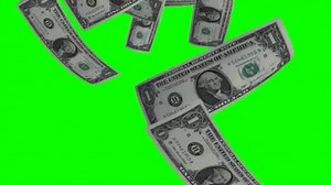 dollar bills falling free green screen on Make a GIF