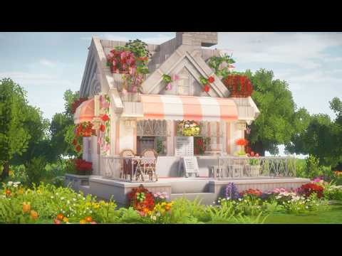 💘🎀 Minecraft ASMR Building a valentines cafe stand – Relaxing, No Talking ˚₊· ͟͟͞͞➳❥