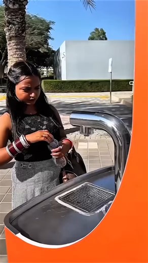 First Time in Dubai, Tap Confuses Tourist 🤣🚰 #Shorts #Viral