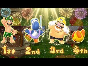 Mario Party 9 Garden Battle - Luigi vs Yoshi vs Wario vs Toad (Master Difficulty)#mario