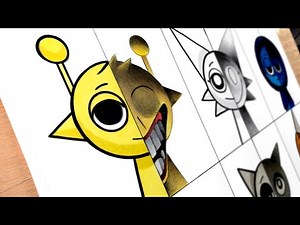 Drawing Sprunki Normal Vs Horror ( Sprunki Incredibox )