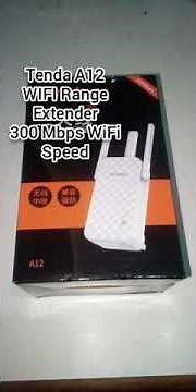 Tenda A12 WiFi extender unboxing setup and test