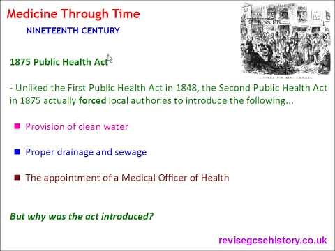 Medicine Through Time - Nineteenth Century - Public Health
