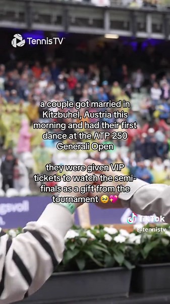 Wedding Celebration at ATP Tennis Tournament