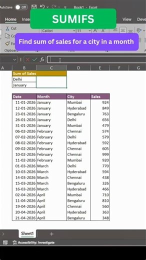 Excel Tricks - SUMIF and SUMIFS