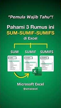 1 menit paham rumus SUM SUMIF dan SUMIFS di Excel #exceltutorial #belajarexcel #exceltips #jagoexcel