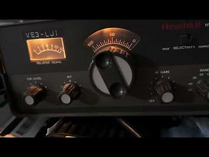 Heathkit HW-9 listening to W1AW code practice July 28 202523:35z