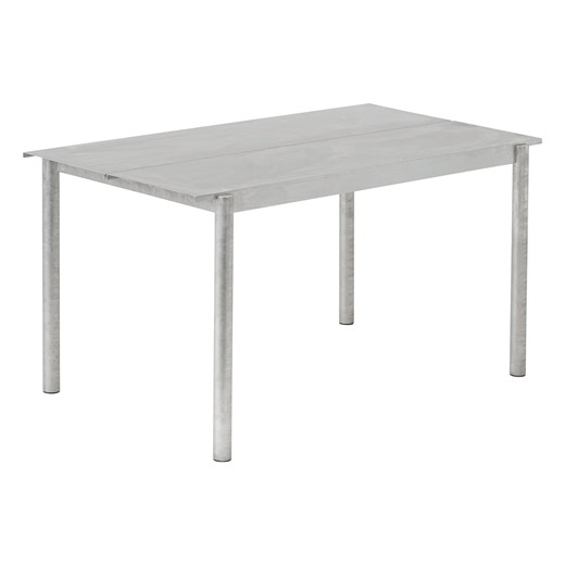 Muuto Linear Steel mesa, 140 x 75 cm, acero galvanizado cálido