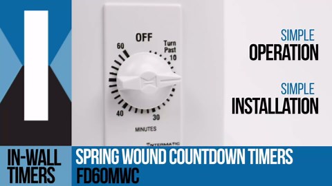 Intermatic SW30MK 30-Minute Spring Wound Timer - Energy Saving Timer Control, Efficient LED/CFL Management