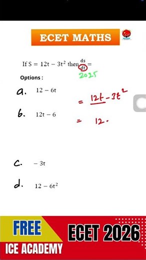 FREE ECET2026 Maths Classes 🚀 | Score High with Smart Tricks | Q-56 Fully Explained,#freeecet