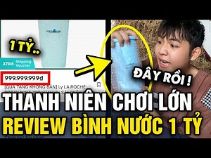 Thanh niên CHƠI LỚN review bình nước Hasaki 'GIÁ 1 TỶ' và sự thật BẤT NGỜ đằng sau | Tin 3 Phút