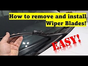 How to remove and install wiper blades for your car! EASY DIY - Save money and time!