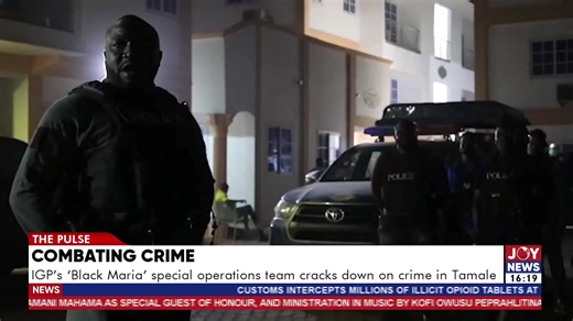 Combating cr!me: IGP's 'Black Maria' special operations team cracks down on crime in Tamale. #JoyNews | Joy 99.7 FM