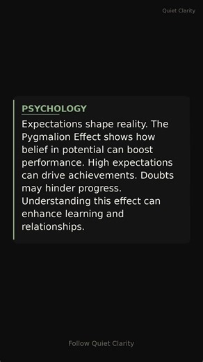 Understanding The Pygmalion Effect