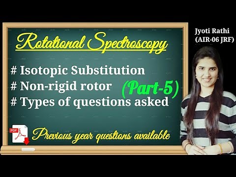 Isotopic effect in Rotational spectra|Isotopic substitution|Non rigid rotator in Hindi|csirnet gate