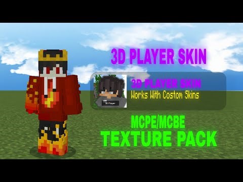 3D Player Skin Texture Pack 🔥 For MCPE/MCBE/PE (Makes Your Experience More Beautiful✨)