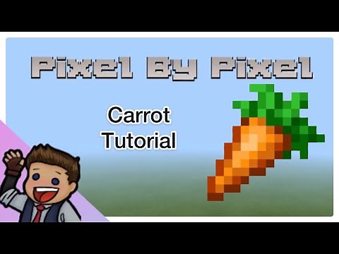 Minecraft Carrot Tutorial | Pixel Art | Minecraft Bedrock Edition | Pixel By Pixel