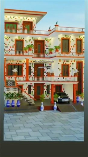 Morden Village House 🏠 design #love #trending#house #design #song