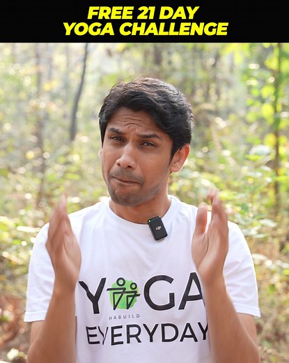 👉The best way to unlock your potential! Join Saurabh Bothra's 21-Day Yoga Challenge for FREE!🥳 Transform your body, mind & spirit in just three weeks. | Habuild Yoga Everyday
