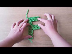 Let's Crochet the Capital Letter F - Tutorial for Left-Handed Crocheters