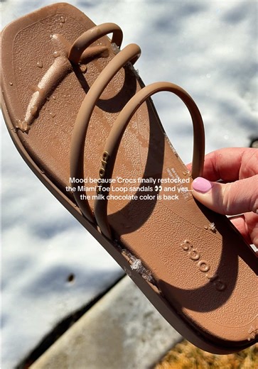 Miami Toe Loop Crocs Sandals Restocked - Get Yours Now!