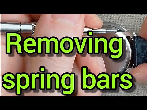How to remove or install spring bars (and straps) on an Omega watch