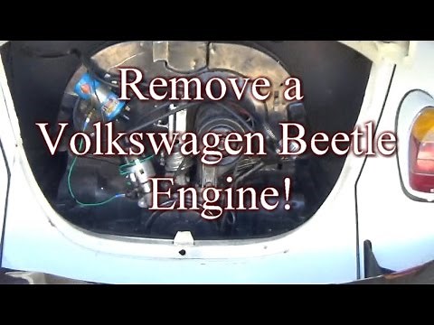 Removing a Volkswagen Beetle Engine!