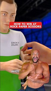 How To Win At Rock Paper Scissors ✂️🤩 ‪@zackdfilms‬