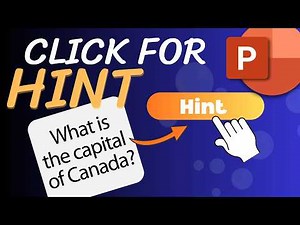 PowerPoint Quiz with Click to Show Hint