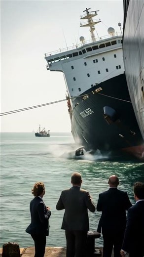 Catastrophic Ship Launch Failure #disaster