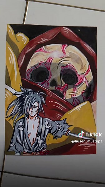 gambar siapa ayo? lama ga post, rame ga nih #jj #draw #anime #dark #komik