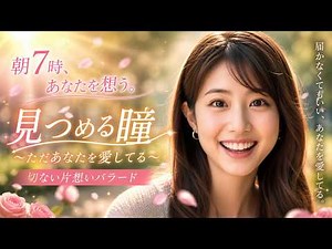 Angelique Miyuki【4K】朝7時、あなたを想う。｜見つめる瞳～ただあなたを愛してる～【切ない片想いバラード】携帯サイズ #エモい