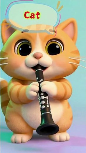 Animal Sounds Song 🎺 Fun Animal Sounds Band & Instruments Song for Kids🎶 Dog Cat Peacock Duck 🐶🐱