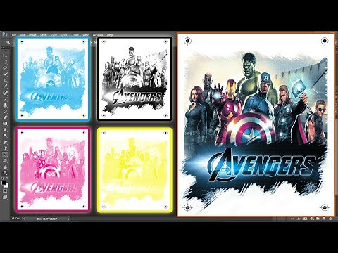 how to make C-M-Y-K color Separation in Photoshop Images-1