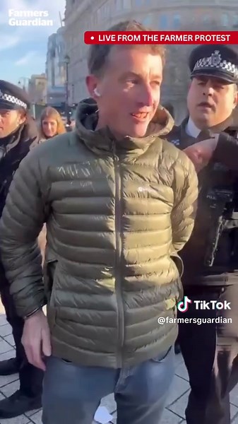 Farmer Arrested at Public Order Protest in London
